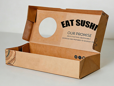 Sushi Take Away Packaging with Window